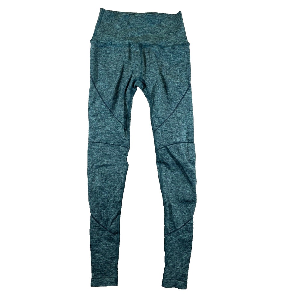 Alphalete Seamless‎ Leggings Compression Contour Teal SIZE Small Activewear Yoga
